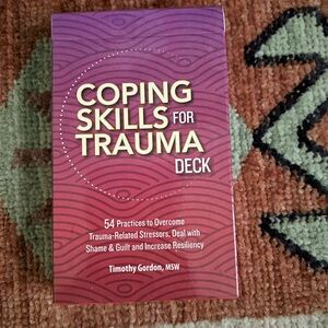 Trauma coping skills card deck